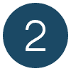 the number two in a dark blue circle
